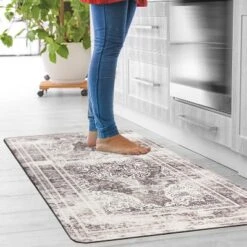 World Rug Gallery Distressed Traditional Anti-Fatigue Standing Mat -Decoration Series Shop GUEST 37fe4e87 3538 47dc ac76 bf694345a7c9