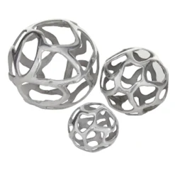 Set Of 3 Decorative Aluminum Balls - Olivia & May -Decoration Series Shop GUEST 3ac77294 713e 431e 97cd 42b4c436edc1