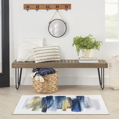 Nourison Washables Abstract Brushstroke Indoor Non-Skid Area Rug 3 Nourison Washables Abstract Brushstroke Indoor Non-Skid Area Rug