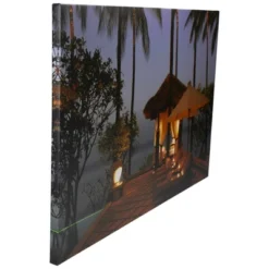 Northlight LED Lighted Tiki Hut Relaxation Scene Canvas Wall Art 23.5" -Decoration Series Shop GUEST 3c6e8503 c113 43fb 9dfa 73d5b5dcc687