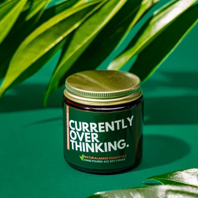NaturalAnnie Essentials Currently Overthinking Lemongrass & Jasmine Soy Candle 4 NaturalAnnie Essentials Currently Overthinking Lemongrass & Jasmine Soy Candle - Image 2