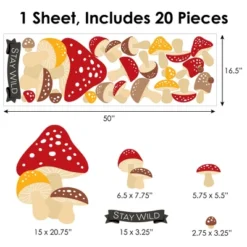 Big Dot Of Happiness Wild Mushrooms - Peel And Stick Red Toadstool Room Decor Vinyl Wall Art Stickers - Wall Decals - Set Of 20 13 Big Dot Of Happiness Wild Mushrooms - Peel And Stick Red Toadstool Room Decor Vinyl Wall Art Stickers - Wall Decals - Set Of 20 -Decoration Series Shop GUEST 3fe93564 f8ed 470d af0b a6c9fb952a31