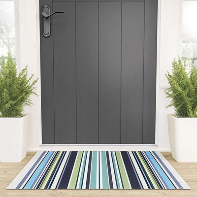 Sheila Wenzel-Ganny Lavender Mint Blue Stripes Looped Vinyl Welcome Mat - Society6 3 Sheila Wenzel-Ganny Lavender Mint Blue Stripes Looped Vinyl Welcome Mat - Society6