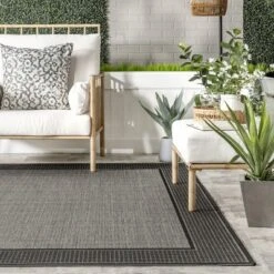 NuLOOM Gris Contemporary Indoor/Outdoor Area Rug -Decoration Series Shop GUEST 414503bb 5629 4029 850e ff39495fb823