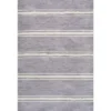 Bande Distressed Ticking Stripe Machine-Washable Area Rug - JONATHAN Y