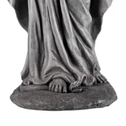 John Timberland Virgin Mary Statue Sculpture Decor Outdoor Garden Front Porch Patio Yard Outside Home Balcony Gray Stone Finish Ceramic 29" Tall -Decoration Series Shop GUEST 44ab0136 a757 42c3 89db 2ec7ca58604b