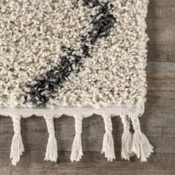 NuLOOM Michelle Diamond Trellis Tassel Area Rug -Decoration Series Shop GUEST 457b2cc1 51ef 41d6 907d dde78254e228