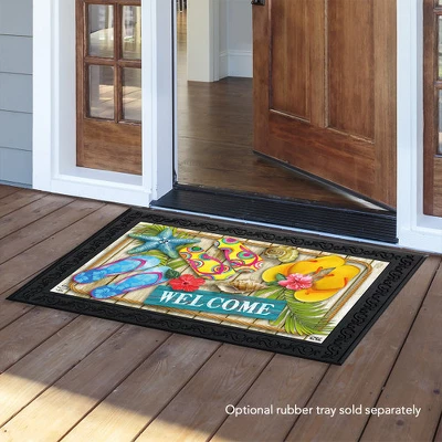 Flip Flops Beach Summer Doormat Indoor Outdoor 30" X 18" Briarwood Lane 4 Flip Flops Beach Summer Doormat Indoor Outdoor 30" X 18" Briarwood Lane - Image 2