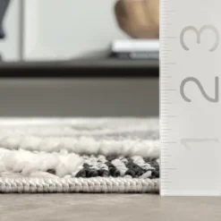 NuLOOM Journey Shaggy Checkered Tiles Tassel Area Rug -Decoration Series Shop GUEST 46b40d46 e032 4d66 912b 84aee3ccf4bd