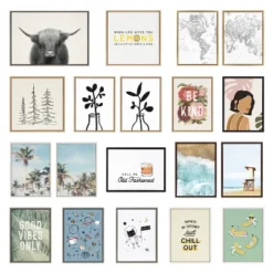 (Set Of 2) 18" X 24" Sylvie Minimalist Evergreen Trees Sketch Framed Canvas Set Gray - Kate & Laurel All Things Decor -Decoration Series Shop GUEST 476e0bc3 ce48 48c4 b835 1bad0f9e9d1d