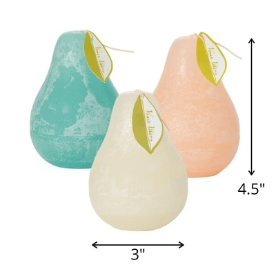 Sandy Beach Pear Candles Kit - Set Of 3 4 Sandy Beach Pear Candles Kit - Set Of 3 - Image 2