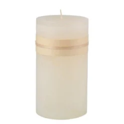 Northlight 6" Ivory Traditional Cylindrical Pillar Candle