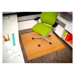 3'7"x4'3" Rayon From Bamboo Deluxe Roll-Up Chairmat With Lip Neutral - Anji Mountain -Decoration Series Shop GUEST 4a0fd67d ef09 4180 af0b 0922078a1cc3