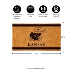 Evergreen University Of Kansas Logo Turf Mat, Brown- 28 X 16 Inches Indoor Outdoor Doormat -Decoration Series Shop GUEST 4ac257bd 759c 4338 9d78 02ab54855b56