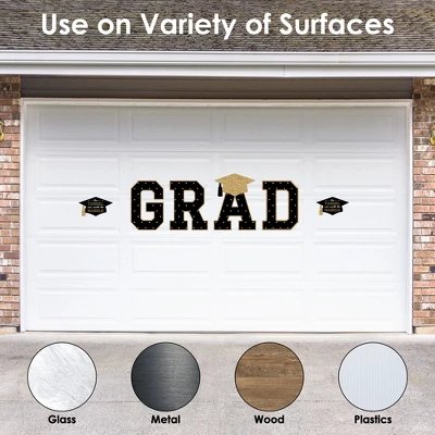 Big Dot Of Happiness Gold Graduation Party Decor - Vinyl Wall Decals - Grad 4 Big Dot Of Happiness Gold Graduation Party Decor - Vinyl Wall Decals - Grad - Image 2