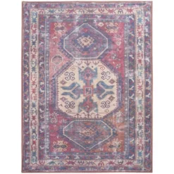 Nicole Curtis Machine Washable Bordered Southwestern Indoor Rug -Decoration Series Shop GUEST 4c46d401 8747 435c a2c5 4a90d7e4a97a