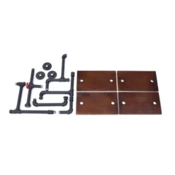 44.5" X 27.6" Tiered Horizontal Industrial Pipe Wall Shelf Brown/Black - Danya B. -Decoration Series Shop GUEST 4d73612c 99a8 4f8a 8ed2 7a9399869393