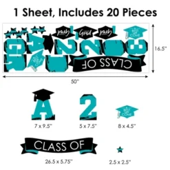 Big Dot Of Happiness Teal Class Of 2023 Graduation Party Wall Decals Set Of 20 -Decoration Series Shop GUEST 4db79aa6 6bb0 49ce b23e c5d1c1de11be