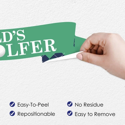 Big Dot Of Happiness Par-Tee Time - Golf - Peel And Stick Sports Decor Vinyl Wall Art Stickers - Wall Decals - Set Of 20 4 Big Dot Of Happiness Par-Tee Time - Golf - Peel And Stick Sports Decor Vinyl Wall Art Stickers - Wall Decals - Set Of 20 - Image 2