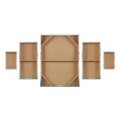 (Set Of 5) Glistening Marble Gel Coat Canvas Sand Decorative Wall Art Set Blue -Decoration Series Shop GUEST 52eedb62 21c9 4793 a61b 81b2e6ccf4db