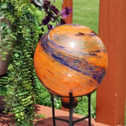 Sunnydaze Decor Sunnydaze Indoor/Outdoor Artistic Gazing Globe Glass Garden Ball For Lawn, Patio Or Indoors - 10" Diameter -Decoration Series Shop GUEST 541bb0b8 865d 4bf8 92d0 7d72a2295294