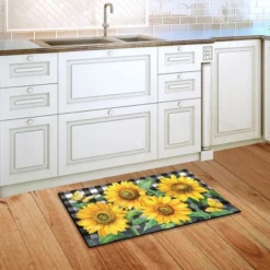 Briarwood Lane Checkered Sunflowers Summer Doormat Everyday Floral Indoor Outdoor 30" X 18" -Decoration Series Shop GUEST 543b5fa6 b2ce 4023 b49d 06c44b9ef0bf