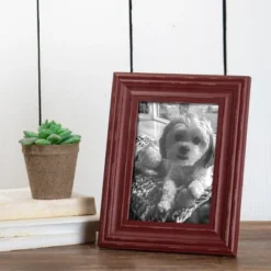 Red Decorative Distressed Wood Picture Frame - Foreside Home & Garden -Decoration Series Shop GUEST 551ee604 cd7f 47d6 a395 d462c58c8cb9