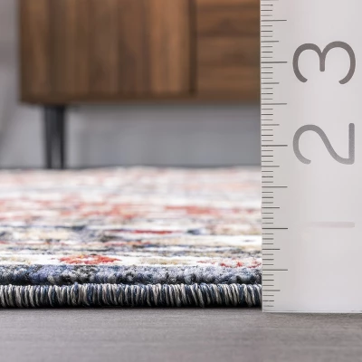 NuLOOM Mika Herati Fringe Area Rug 4 NuLOOM Mika Herati Fringe Area Rug - Image 2