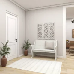 Wood Floral Handmade Intricately Carved Wall Decor Set Of 3 White - Olivia & May 21 Wood Floral Handmade Intricately Carved Wall Decor Set Of 3 White - Olivia & May -Decoration Series Shop GUEST 559cc7a9 ceb6 4301 91f8 24e821b7c5b8