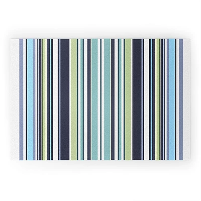 Sheila Wenzel-Ganny Lavender Mint Blue Stripes Looped Vinyl Welcome Mat - Society6 4 Sheila Wenzel-Ganny Lavender Mint Blue Stripes Looped Vinyl Welcome Mat - Society6 - Image 2
