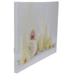 Northlight LED Lighted Candles And Orchids Spa Inspired Canvas Wall Art 15.75" -Decoration Series Shop GUEST 58f19efc 9a55 4278 a62d 93a8d0740457