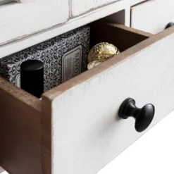 21" X 6" X 20" Hutchins Decorative Rustic Wood Wall Cabinet White - Kate & Laurel All Things Decor -Decoration Series Shop GUEST 58f1e2bd 6df2 418e 8a4e 1ab323982e18