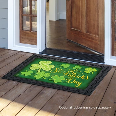 Briarwood Lane Lucky Shamrocks St. Patrick's Day Doormat Clovers Indoor Outdoor 30" X 18" 4 Briarwood Lane Lucky Shamrocks St. Patrick's Day Doormat Clovers Indoor Outdoor 30" X 18" - Image 2
