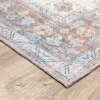 Marcel Bohemian Border Medallion Area Rug Orange/Blue - Captiv8e Designs
