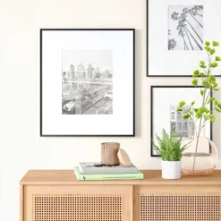 Thin Gallery Oversized Single Image Frame Black - Project 62â„¢