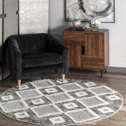 NuLOOM Journey Shaggy Checkered Tiles Tassel Area Rug -Decoration Series Shop GUEST 5b34ee2d 09e4 493d 8429 68f260215c8d