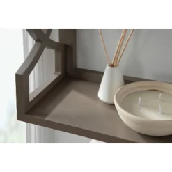 25" X 28" Raines Wood Decorative Wall Shelf Gray - Kate & Laurel All Things Decor 19 25" X 28" Raines Wood Decorative Wall Shelf Gray - Kate & Laurel All Things Decor -Decoration Series Shop GUEST 5b7af61d 8513 481d 9a8e 3a98dc72e51b