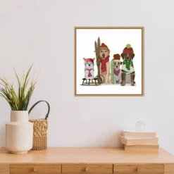 16" X 16" Christmas Dogs Winter Sports Fans By Fab Funky Framed Canvas Wall Art - Amanti Art 11 16" X 16" Christmas Dogs Winter Sports Fans By Fab Funky Framed Canvas Wall Art - Amanti Art -Decoration Series Shop GUEST 5b81a8f6 c882 4ea3 a4cb 6301c2ef7a78