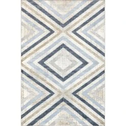 NuLOOM Akari Transitional Diamond Machine Washable Area Rug -Decoration Series Shop GUEST 5be606ee 82ce 40de 9375 2d36595d51c1