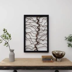 Wood Tree Branch Wall Decor With Black Frame Brown - Olivia & May 35 Wood Tree Branch Wall Decor With Black Frame Brown - Olivia & May -Decoration Series Shop GUEST 5c31f42e 7374 4742 b195 6afcc404ef7d
