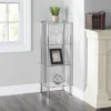 Home Basics 4 Tier Multi Use Rectangle Glass Corner Shelf, Clear -Decoration Series Shop GUEST 5c60304a 5fd2 4dad a86f 0f65f2d36329