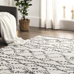 NuLOOM Jaycee Abstract Soft Shaggy Textured Fringe Area Rug -Decoration Series Shop GUEST 5cbde51b 99a0 46ea 8887 b10262acc024