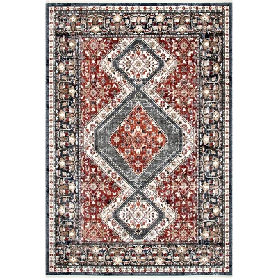 NuLOOM Mika Herati Fringe Area Rug 18 NuLOOM Mika Herati Fringe Area Rug - Image 16
