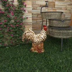 14" X 13" Farmhouse Ceramic Chicken Garden Sculpture Beige - Olivia & May -Decoration Series Shop GUEST 5fb46aa3 f618 4144 a732 11107f50dec7