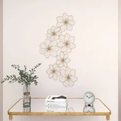 Metal Floral Foiled Wire Wall Decor Gold - Olivia & May 18 Metal Floral Foiled Wire Wall Decor Gold - Olivia & May -Decoration Series Shop GUEST 60955d86 56cb 40ee afad c0b215063717