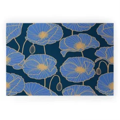 Emanuela Carratoni Moody Blue Garden Welcome Mat - Deny Designs -Decoration Series Shop GUEST 60e4f7e1 a47d 4b0f 9267 92bb4c6b24a3