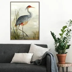 22" X 30" Heron By Aimee Wilson Framed Canvas Wall Art Gray Wash - Amanti Art -Decoration Series Shop GUEST 630674c1 5ff8 4383 9d2a 2555322b50a4