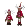 Transpac Fabric 35 In. Brown Christmas Plush Light Up Telescoping Reindeer Set Of 2 -Decoration Series Shop GUEST 63225831 9229 4814 90ca af3961e9f820