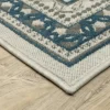 Trinity Classic Border Patio Area Rug Beige/Blue - Captiv8e Designs -Decoration Series Shop GUEST 65c34ffd de9e 4c3a afaa c74c1e042ad9