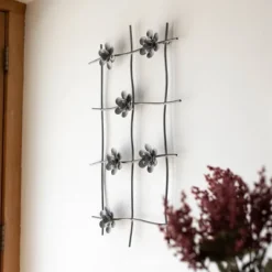 Flower Gray Metal Wall Art - Foreside Home & Garden -Decoration Series Shop GUEST 6637588a 4a66 4044 b479 be2115a333ac